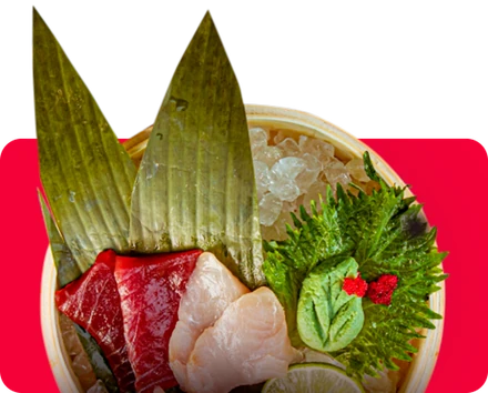 Sashimi on ice